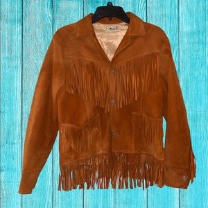 Vintage Mont Hecho En Mexica Fringe Indian Jacket